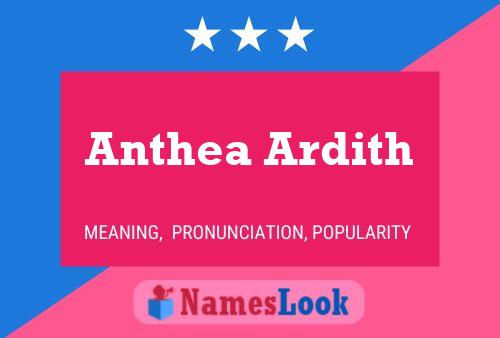 Anthea Ardith Name Poster