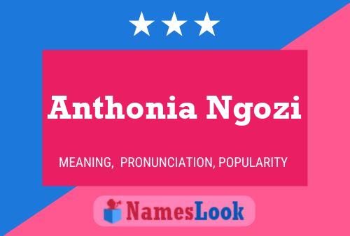 Anthonia Ngozi Name Poster