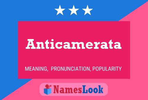 Anticamerata Name Poster