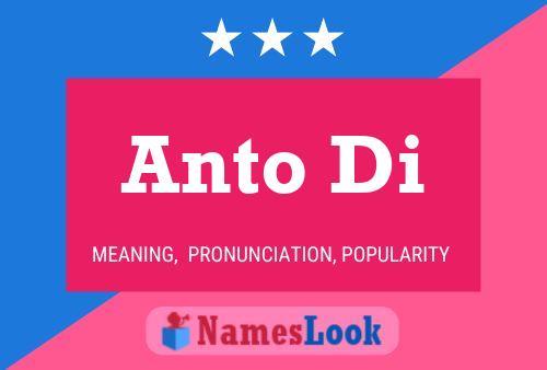 Anto Di Name Poster