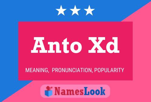 Anto Xd Name Poster