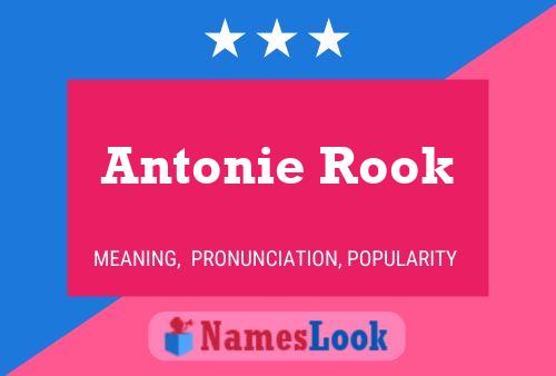 Antonie Rook Name Poster