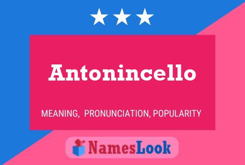 Antonincello Name Poster