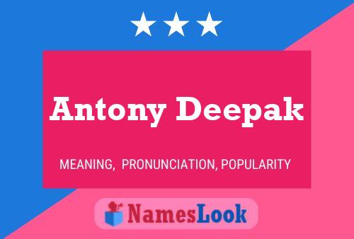 Antony Deepak Name Poster