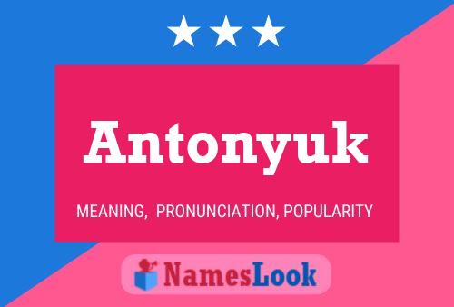 Antonyuk Name Poster