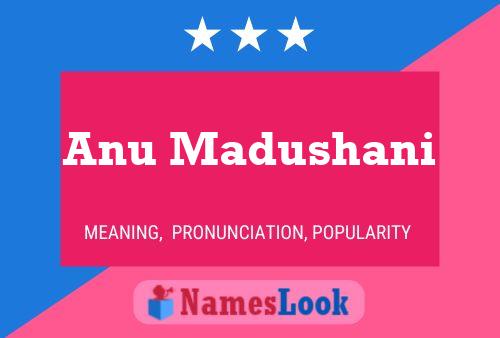 Anu Madushani Name Poster