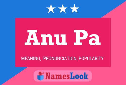 Anu Pa Name Poster