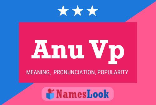 Anu Vp Name Poster