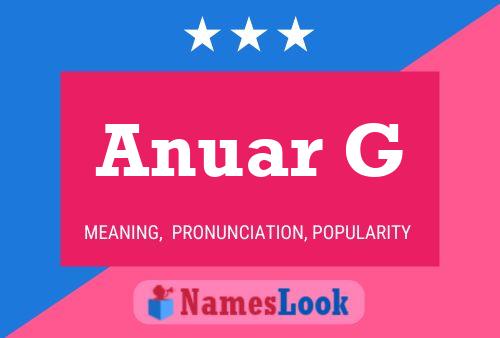 Anuar G Name Poster