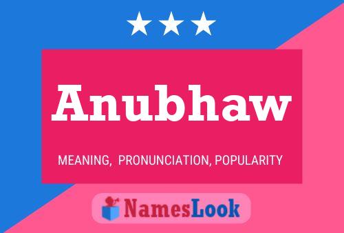 Anubhaw Name Poster