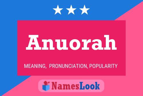 Anuorah Name Poster