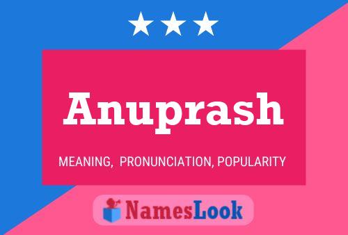 Anuprash Name Poster