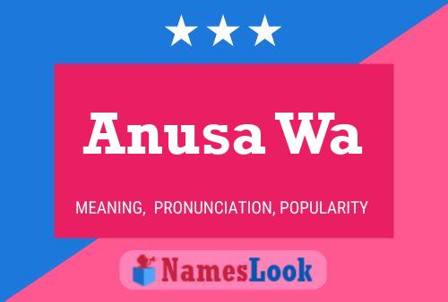 Anusa Wa Name Poster