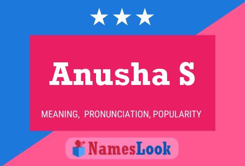 Anusha S Name Poster