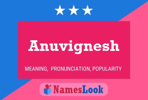 Anuvignesh Name Poster