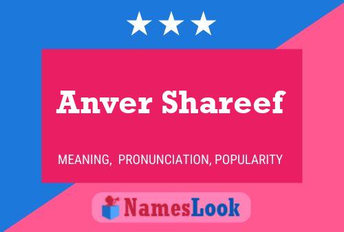 Anver Shareef Name Poster