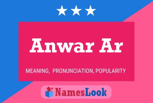 Anwar Ar Name Poster