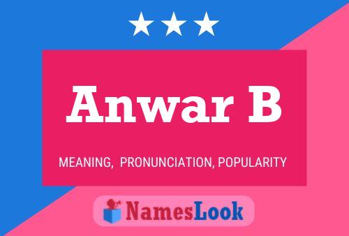 Anwar B Name Poster