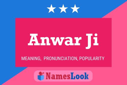 Anwar Ji Name Poster