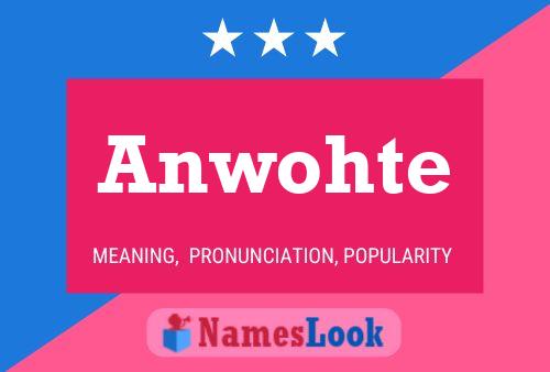 Anwohte Name Poster