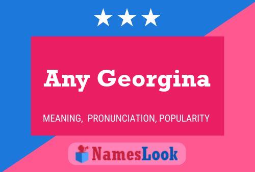 Any Georgina Name Poster