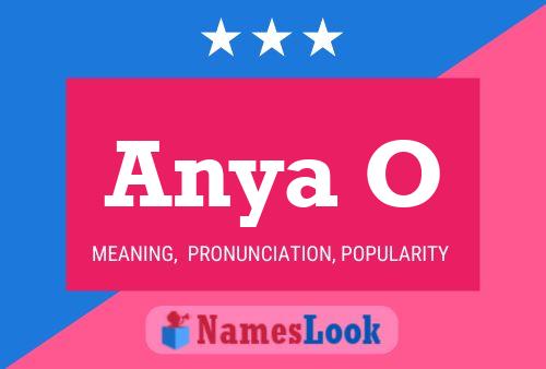 Anya O Name Poster