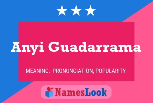 Anyi Guadarrama Name Poster