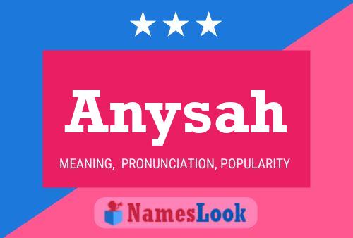 Anysah Name Poster