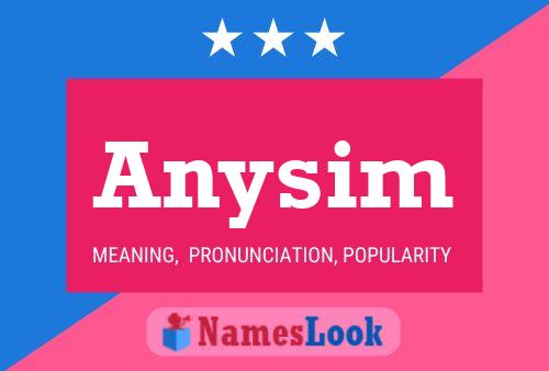 Anysim Name Poster