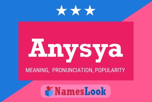 Anysya Name Poster