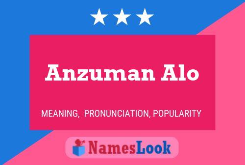 Anzuman Alo Name Poster