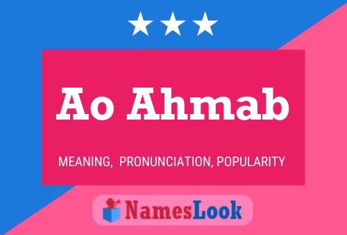 Ao Ahmab Name Poster