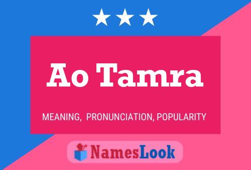 Ao Tamra Name Poster