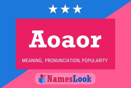 Aoaor Name Poster