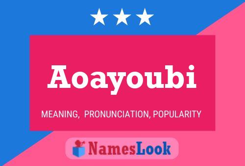 Aoayoubi Name Poster