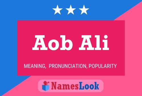 Aob Ali Name Poster