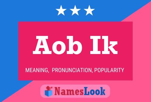 Aob Ik Name Poster