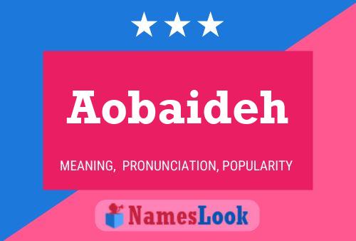 Aobaideh Name Poster