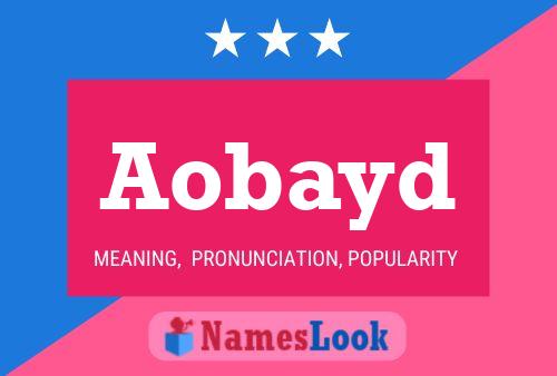 Aobayd Name Poster