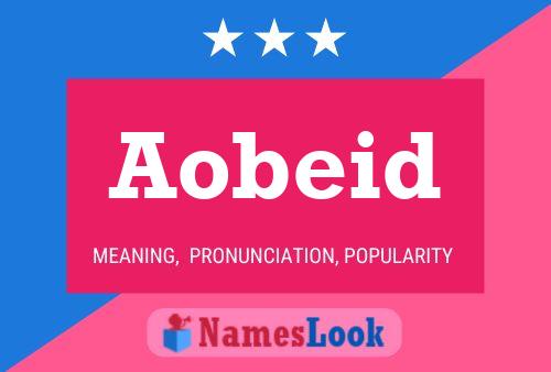 Aobeid Name Poster