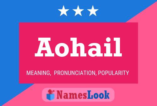 Aohail Name Poster