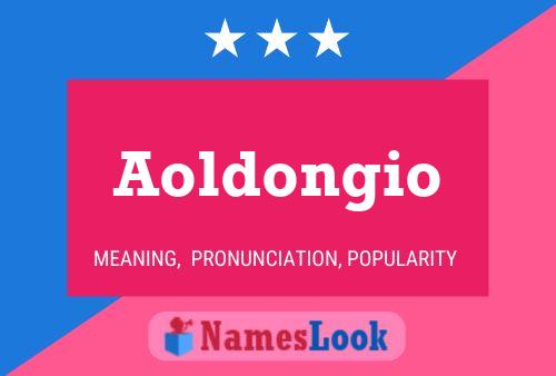 Aoldongio Name Poster