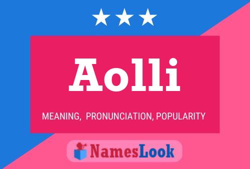 Aolli Name Poster