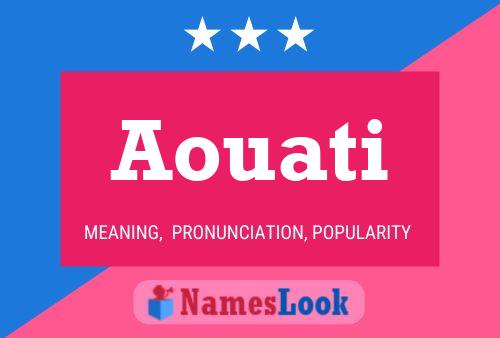 Aouati Name Poster