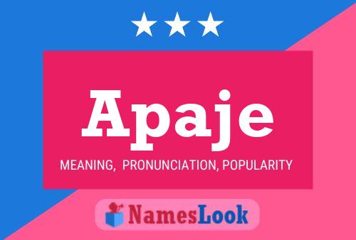 Apaje Name Poster