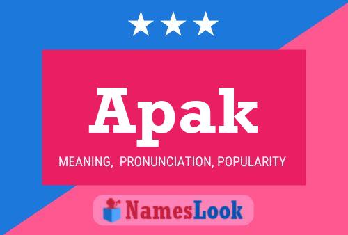 Apak Name Poster