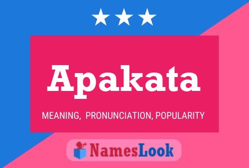 Apakata Name Poster