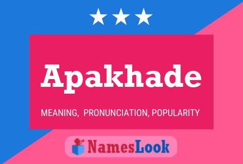 Apakhade Name Poster