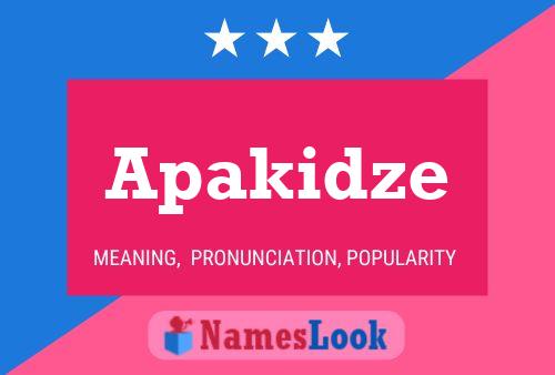 Apakidze Name Poster