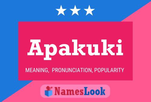 Apakuki Name Poster